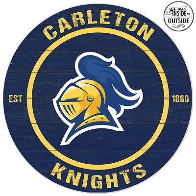 Carleton Knights 20'' x 20'' Indoor/Outdoor Team Color Circle Sign