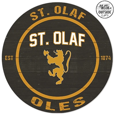 St. Olaf Oles 20'' x 20'' Indoor/Outdoor Team Color Circle Sign