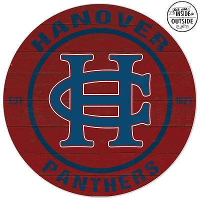 Hanover Panthers 20'' x 20'' Indoor/Outdoor Team Color Circle Sign