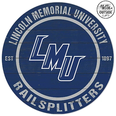 Lincoln Memorial Railsplitters 20'' x 20'' Indoor/Outdoor Team Color Circle Sign