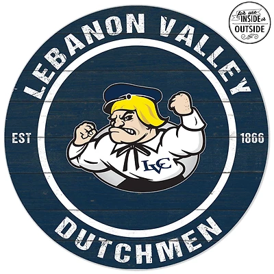 Lebanon Valley College 20'' x 20'' Indoor/Outdoor Team Color Circle Sign