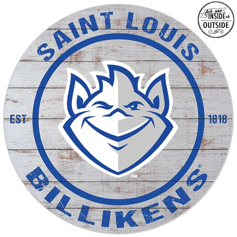 Saint Louis Billikens 20'' x 20'' Indoor/Outdoor Weathered Circle Sign