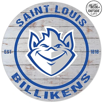 Saint Louis Billikens 20'' x 20'' Indoor/Outdoor Weathered Circle Sign