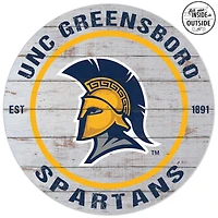 UNCG Spartans 20'' x 20'' Indoor/Outdoor Weathered Circle Sign