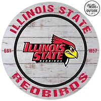 Illinois State Redbirds 20'' x 20'' Indoor/Outdoor Weathered Circle Sign