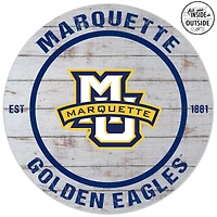 Marquette Golden Eagles 20'' x 20'' Indoor/Outdoor Weathered Circle Sign