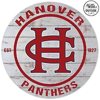 Hanover Panthers 20'' x 20'' Indoor/Outdoor Weathered Circle Sign