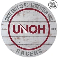 Northwestern Ohio Racers 20'' x 20'' Indoor/Outdoor Weathered Circle Sign