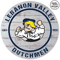 Lebanon Valley College 20'' x 20'' Indoor/Outdoor Weathered Circle Sign