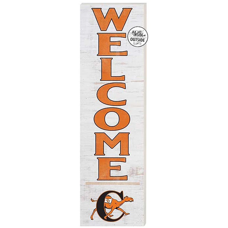 Campbell Fighting Camels 10'' x 35'' Indoor/Outdoor Welcome Sign
