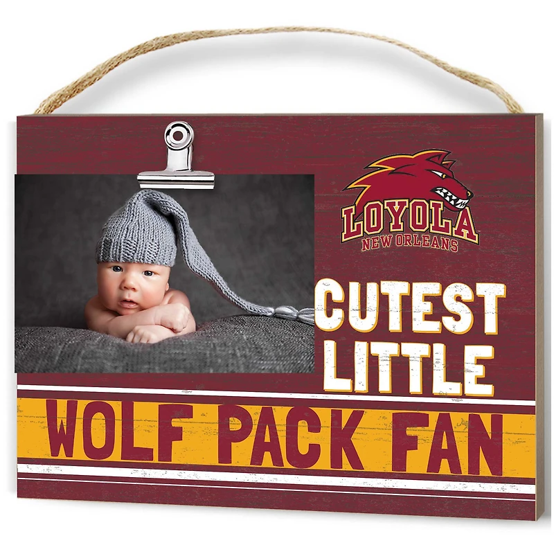 Loyola New Orleans Wolf Pack 8'' x 10'' Cutest Little Team Logo Clip Photo Frame