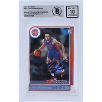 Cade Cunningham Detroit Pistons Autographed 2021-22 Panini NBA Hoops #201 Beckett Fanatics Witnessed Authenticated 10 Rookie Card with "Motorcade" Inscription