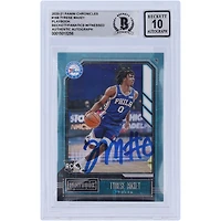 Tyrese Maxey Philadelphia 76ers Autographed 2020-21 Panini Chronicles Paybook #168 Beckett Fanatics Witnessed Authenticated 10 Rookie Card