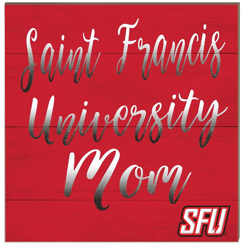 Saint Francis Red Flash 10'' x 10'' Mom Plaque