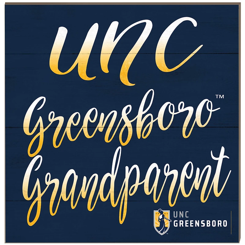 UNCG Spartans 10'' x 10'' Grandparent Plaque