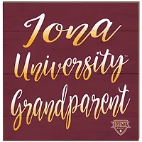 Iona University Gaels 10'' x 10'' Grandparent Plaque