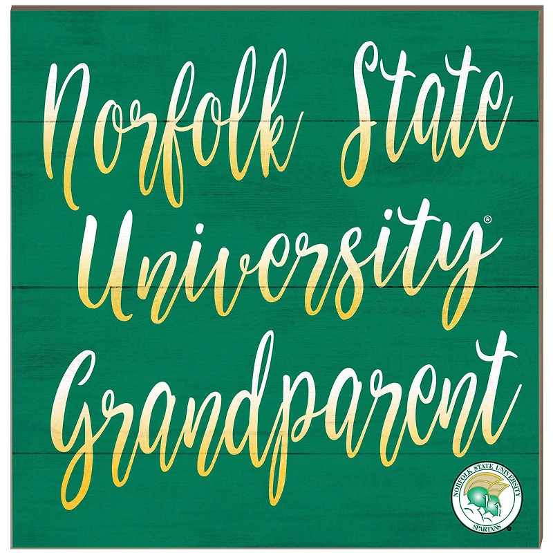 Norfolk State Spartans 10'' x 10'' Grandparent Plaque