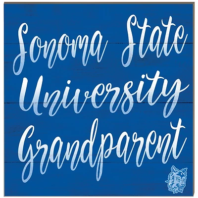 Sonoma State Seawolves 10'' x 10'' Grandparent Plaque