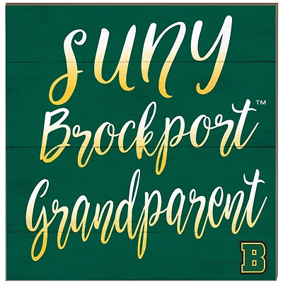 SUNY Brockport Golden Eagles 10'' x 10'' Grandparent Plaque