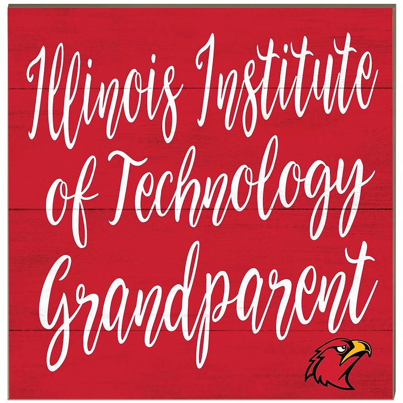Illinois Tech Scarlet Hawks 10'' x 10'' Grandparent Plaque