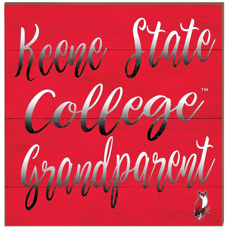 Keene State Owls 10'' x 10'' Grandparent Plaque