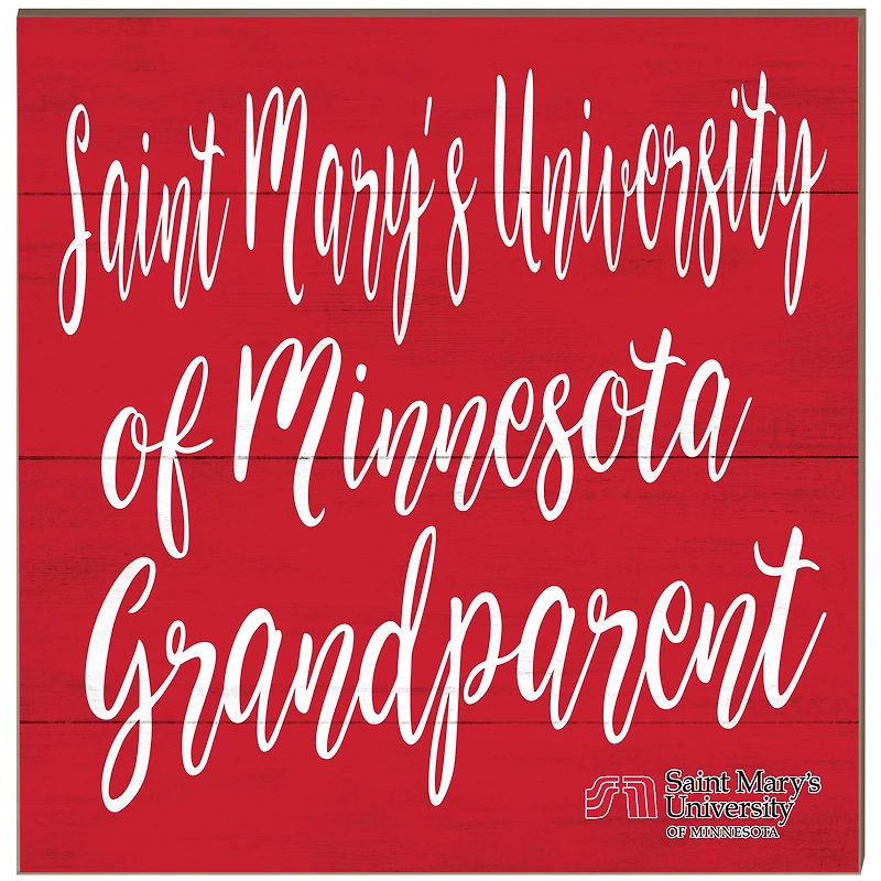 St. Mary's Cardinals 10'' x 10'' Grandparent Plaque