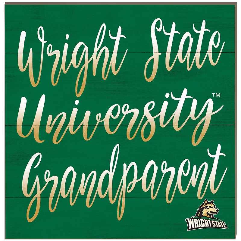 Wright State Raiders 10'' x 10'' Grandparent Plaque