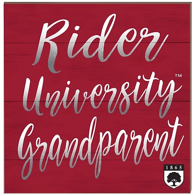 Rider Broncs 10'' x 10'' Grandparent Plaque