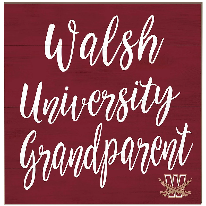 Walsh Cavaliers 10'' x 10'' Grandparent Plaque