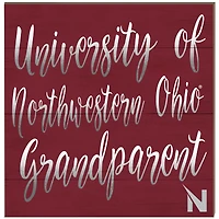 Northwestern Ohio Racers 10'' x 10'' Grandparent Plaque
