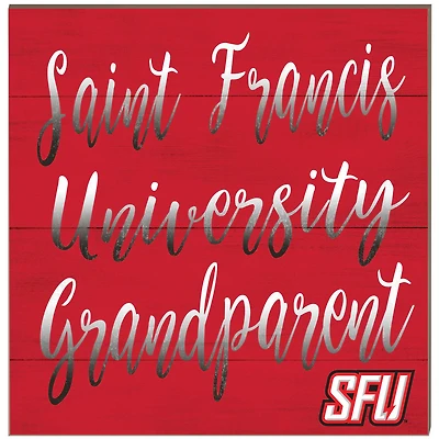 Saint Francis Red Flash 10'' x 10'' Grandparent Plaque