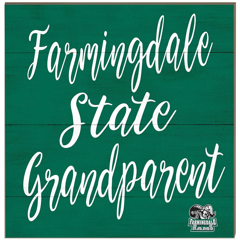 SUNY Farmingdale State Rams 10'' x 10'' Grandparent Plaque