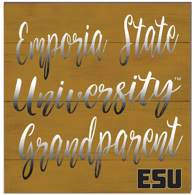 Emporia State Hornets 10'' x 10'' Grandparent Plaque