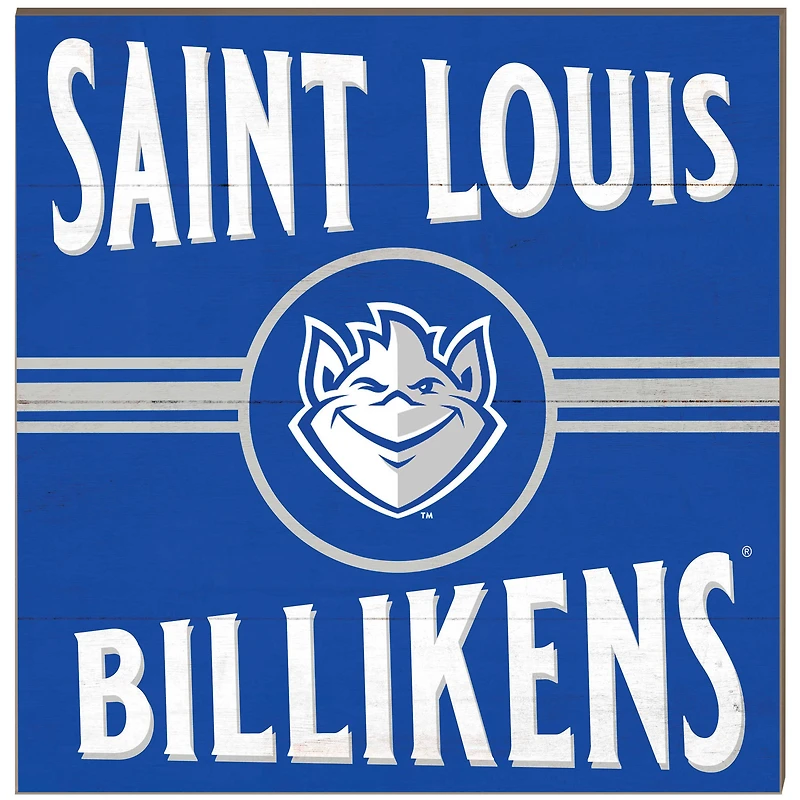 Saint Louis Billikens 10" x 10" Retro Team Sign