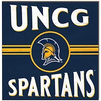 UNCG Spartans 10" x 10" Retro Team Sign