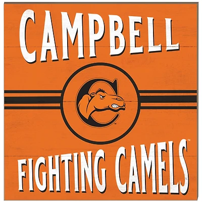 Campbell Fighting Camels 10" x 10" Retro Team Sign