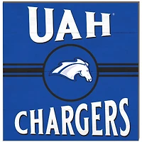 UAH Chargers 10" x 10" Retro Team Sign