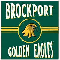 SUNY Brockport Golden Eagles 10" x 10" Retro Team Sign