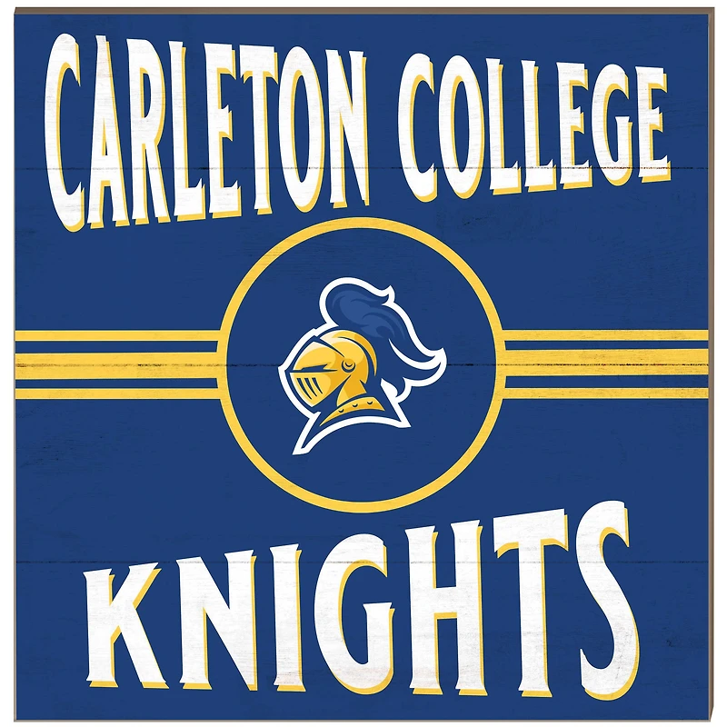 Carleton Knights 10" x 10" Retro Team Sign