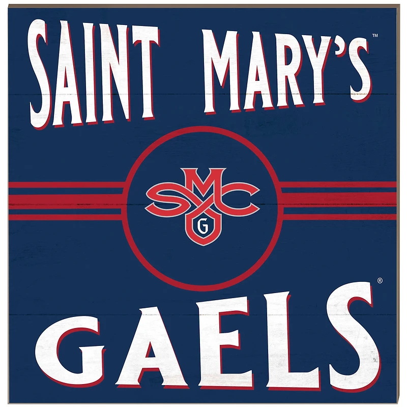 Saint Mary's Gaels 10" x 10" Retro Team Sign
