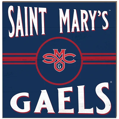 Saint Mary's Gaels 10" x 10" Retro Team Sign
