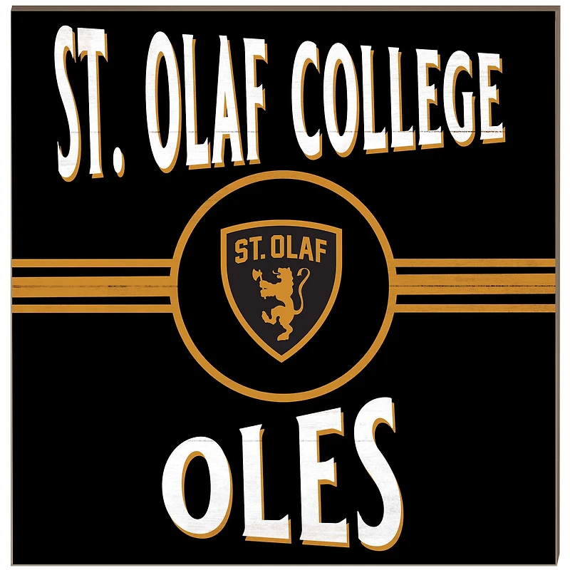St. Olaf Oles 10" x 10" Retro Team Sign