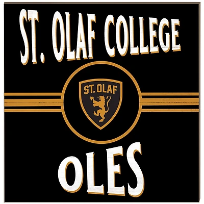 St. Olaf Oles 10" x 10" Retro Team Sign