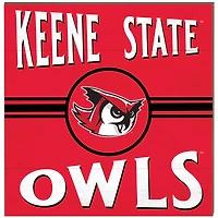 Keene State Owls 10" x 10" Retro Team Sign