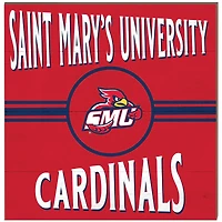 St. Mary's Cardinals 10" x 10" Retro Team Sign