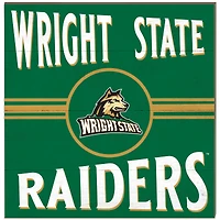 Wright State Raiders 10" x 10" Retro Team Sign