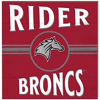 Rider Broncs 10" x 10" Retro Team Sign