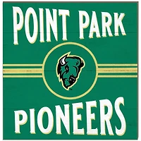 Point Park Pioneers 10" x 10" Retro Team Sign