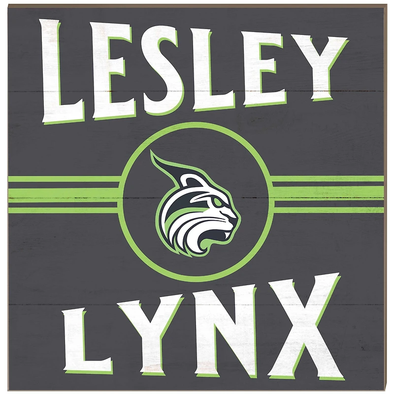 Lesley Lynx 10" x 10" Retro Team Sign