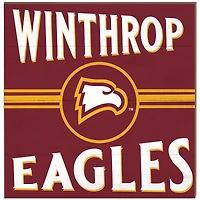 Winthrop Eagles 10" x 10" Retro Team Sign